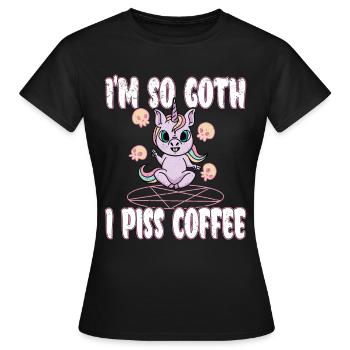 Satan Belzébuth Diable Gothique Pentagramme Mystique - T-shirt Femme - noir - Devant - AI Model Female 172 dark (172cm)