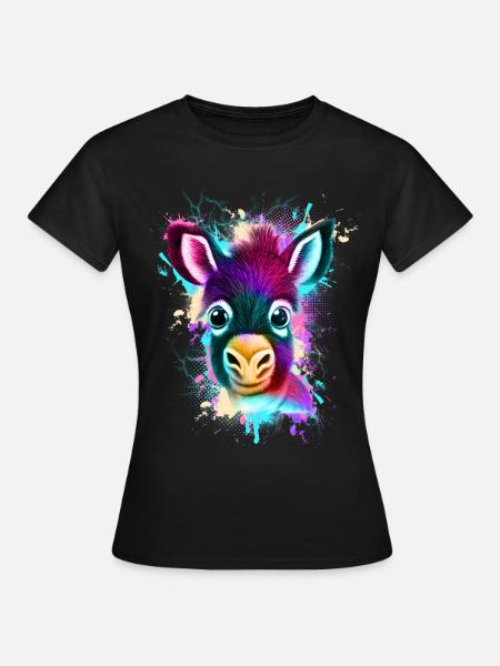 Esel - Frauen T-Shirt - Schwarz