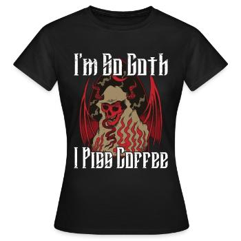 Satan Belzébuth Diable Gothique Pentagramme Mystique - T-shirt Femme - noir - Devant - AI Model Female 172 dark (172cm)