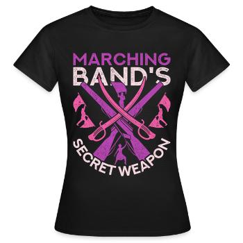 Color Guard Marching Band's Secret Weapon - Women's T-Shirt - black - Front - AI Model Female 172 dark (172cm)