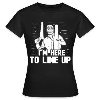 Floor installation - Women's T-Shirt - black - Front - AI Model Female 172 dark (172cm)