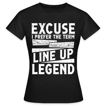 Floor installation - Women's T-Shirt - black - Front - AI Model Female 172 dark (172cm)