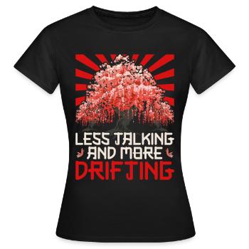 Le réglage des voitures de sport automobile parle moins de dérive - T-shirt Femme - noir - Devant - AI Model Female 172 dark (172cm)