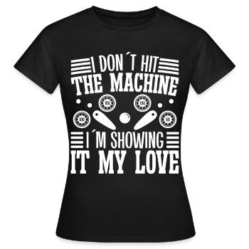 Je ne frappe pas le flipper que je suis - T-shirt Femme - noir - Devant - AI Model Female 172 dark (172cm)