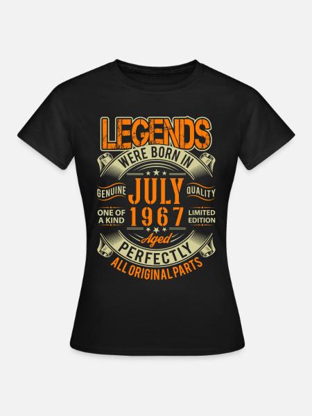 1967 Juli Geburtstag Legende - Frauen T-Shirt - Schwarz