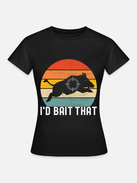 Jäger Wildschwein Jagen - Frauen T-Shirt - Schwarz