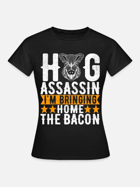 Jäger Wildschwein Jagen - Frauen T-Shirt - Schwarz