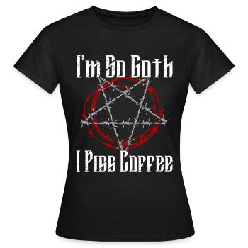 Satan Belzébuth Diable Gothique Pentagramme Mystique - T-shirt Femme - noir - Devant - AI Model Female 172 dark (172cm)