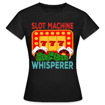 Casino Gambling Slot Machine à sous Jeu de cartes - T-shirt Femme - noir - Devant - AI Model Female 172 dark (172cm)