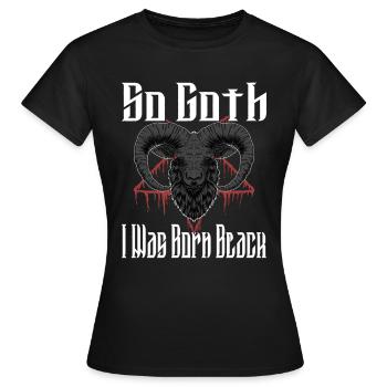 Satan Belzébuth Diable Gothique Pentagramme Mystique - T-shirt Femme - noir - Devant - AI Model Female 172 dark (172cm)