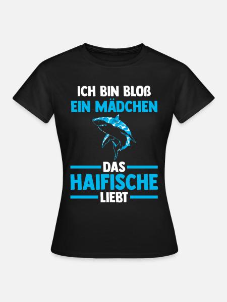 Fische Haifisch - Frauen T-Shirt - Schwarz
