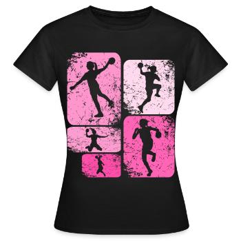 Handballeur handballeur - T-shirt Femme - noir - Devant - AI Model Female 172 dark (172cm)