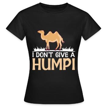Ich Gebe Kein Buckelkamel-liebhaber-wüstentier - Frauen T-Shirt - Schwarz - Vorne - AI Model Female 172 dark (172cm)