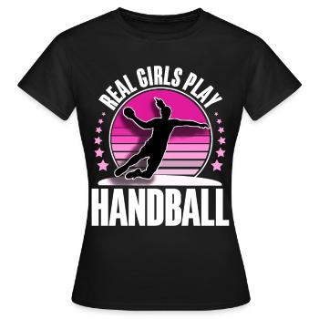 Handballeur Handballeur - T-shirt Femme - noir - Devant - AI Model Female 172 dark (172cm)