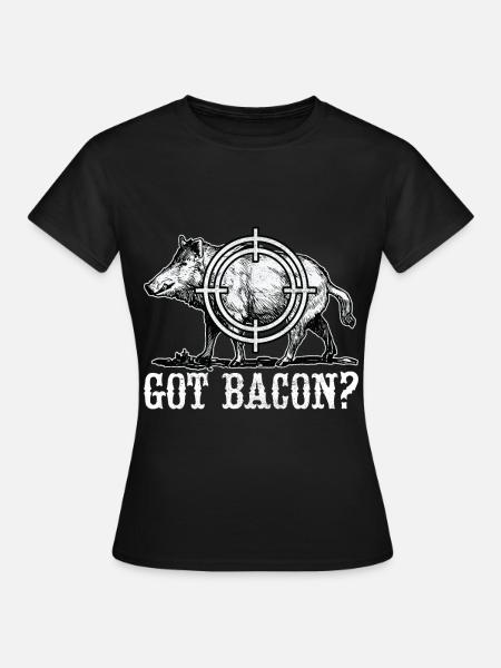 Jäger Wildschwein Jagen - Frauen T-Shirt - Schwarz