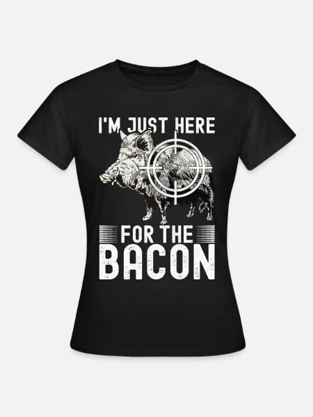 Jäger Wildschwein Jagen - Frauen T-Shirt - Schwarz