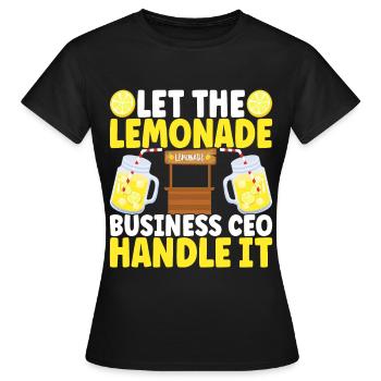 Limonade Limonadenstand - Frauen T-Shirt - Schwarz - Vorne - AI Model Female 172 dark (172cm)
