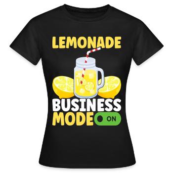 Limonade Limonadenstand - Frauen T-Shirt - Schwarz - Vorne - AI Model Female 172 dark (172cm)