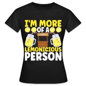 Limonade Limonadenstand - Frauen T-Shirt - Schwarz - Vorne - AI Model Female 172 dark (172cm)