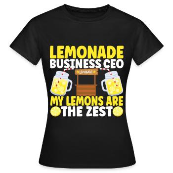 Limonade Limonadenstand - Frauen T-Shirt - Schwarz - Vorne - AI Model Female 172 dark (172cm)