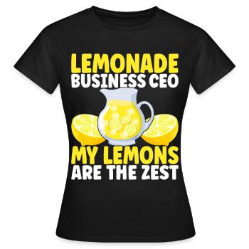 Limonade Limonadenstand - Frauen T-Shirt - Schwarz - Vorne - AI Model Female 172 dark (172cm)