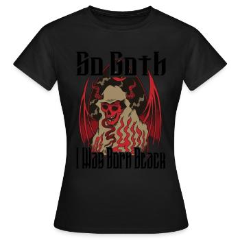 Satan Belzébuth Diable Gothique Pentagramme Mystique - T-shirt Femme - noir - Devant - AI Model Female 172 dark (172cm)