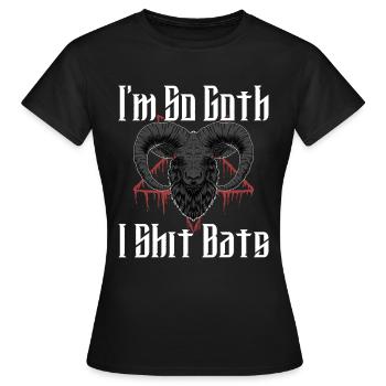 Satan Belzébuth Diable Gothique Pentagramme Mystique - T-shirt Femme - noir - Devant - AI Model Female 172 dark (172cm)