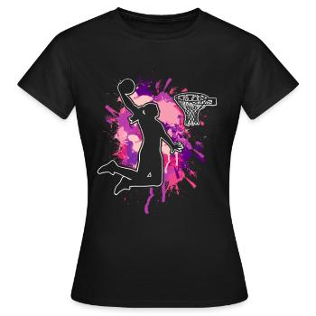 Basketball Basketball Player Women Basketball - Women's T-Shirt - black - Front - AI Model Female 172 dark (172cm)