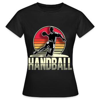 Handballeur Handballeur - T-shirt Femme - noir - Devant - AI Model Female 172 dark (172cm)