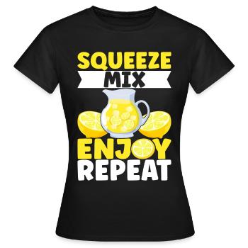Limonade Limonadenstand - Frauen T-Shirt - Schwarz - Vorne - AI Model Female 172 dark (172cm)