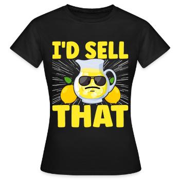 Limonade Limonadenstand - Frauen T-Shirt - Schwarz - Vorne - AI Model Female 172 dark (172cm)