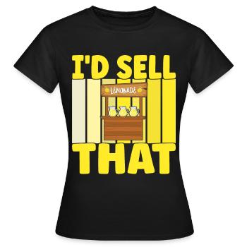 Limonade Limonadenstand - Frauen T-Shirt - Schwarz - Vorne - AI Model Female 172 dark (172cm)
