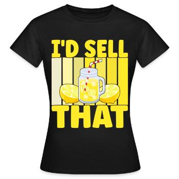 Limonade Limonadenstand - Frauen T-Shirt - Schwarz - Vorne - AI Model Female 172 dark (172cm)