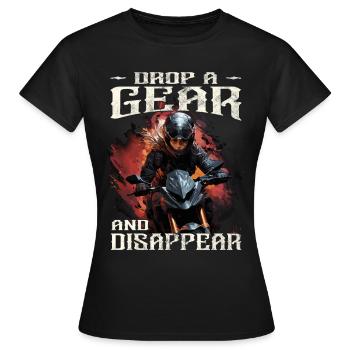 Motard - Motard / Motard Femme - T-shirt Femme - noir - Devant - AI Model Female 172 dark (172cm)