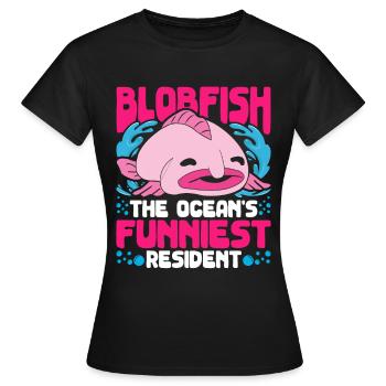 Blobfisch Blobfish The Ocean's Funniest Resident - Frauen T-Shirt - Schwarz - Vorne - AI Model Female 172 dark (172cm)