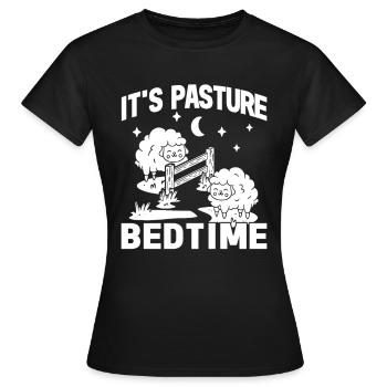 Agriculteur Fermier Agneau Dormeur Pays Oeuf Mouton - T-shirt Femme - noir - Devant - AI Model Female 172 dark (172cm)