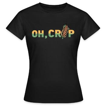 Agriculteur Céréaliculteur Ferme Pays des oeufs - T-shirt Femme - noir - Devant - AI Model Female 172 dark (172cm)