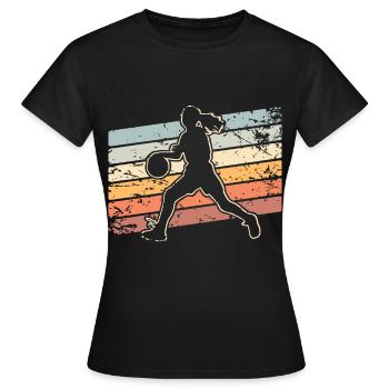 Basketball Basketball Player Women Basketball - Women's T-Shirt - black - Front - AI Model Female 172 dark (172cm)