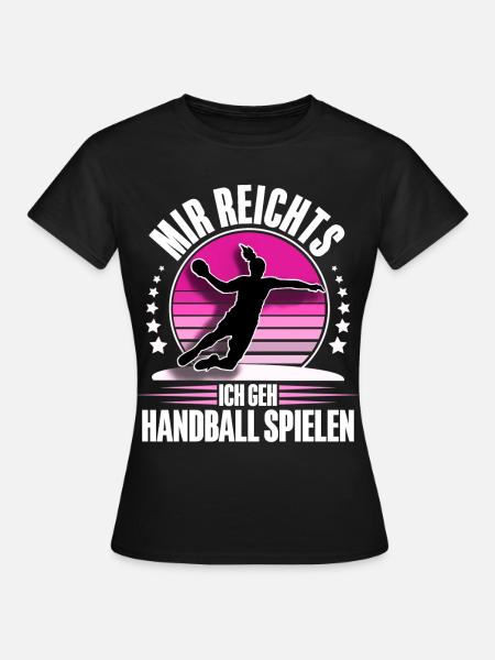 Handball Handballerin - Frauen T-Shirt - Schwarz