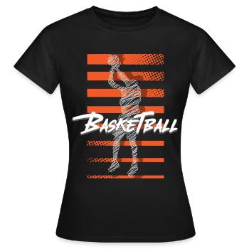 Basketball Basketballer - Frauen T-Shirt - Schwarz - Vorne - AI Model Female 172 dark (172cm)