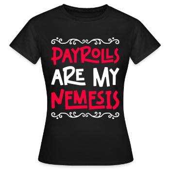 HR Manager Personalmanager - Frauen T-Shirt - Schwarz - Vorne - AI Model Female 172 dark (172cm)