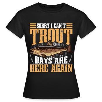 Funny Fishing Men Women - Frauen T-Shirt - Schwarz - Vorne - AI Model Female 172 dark (172cm)