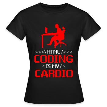 Webentwickler Website-entwicklung It-programmierer - Frauen T-Shirt - Schwarz - Vorne - AI Model Female 172 dark (172cm)