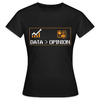 Statistik Datenanalyse Beruf Statistiker - Frauen T-Shirt - Schwarz - Vorne - AI Model Female 172 dark (172cm)