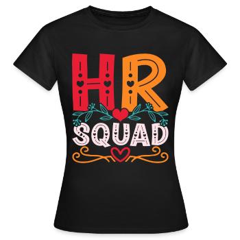 HR Manager Personalmanager HR Squad - Frauen T-Shirt - Schwarz - Vorne - AI Model Female 172 dark (172cm)