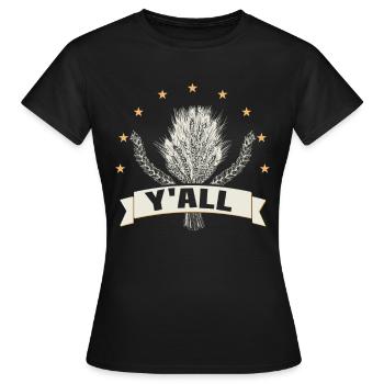 Agriculteur Céréaliculteur Ferme Pays des oeufs - T-shirt Femme - noir - Devant - AI Model Female 172 dark (172cm)