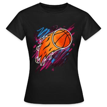 Basketball Basketballer - Frauen T-Shirt - Schwarz - Vorne - AI Model Female 172 dark (172cm)