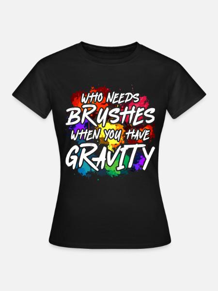 Fluid Painting Flüssiges Malen Künstler Kunst - Frauen T-Shirt - Schwarz