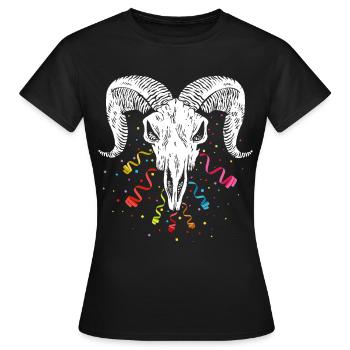 Équipe de football Confetti Confetti Carnaval de Cologne - T-shirt Femme - noir - Devant - AI Model Female 172 dark (172cm)