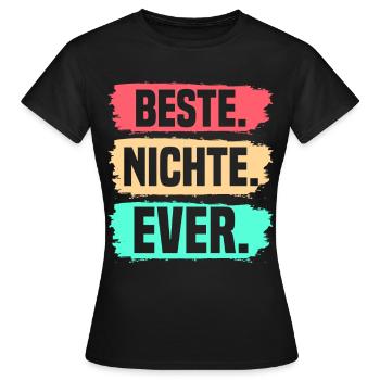 Nichte - Frauen T-Shirt - Schwarz - Vorne - AI Model Female 172 dark (172cm)